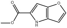 4H-フロ[3,2-B]ピロール-5-カルボン酸メチル 化学構造式