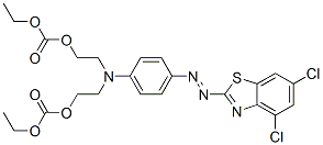 ethyl 5-[4-[(4,6-dichlorobenzothiazol-2-yl)azo]phenyl]-9-oxo-2,8,10-trioxa-5-azadodecanoate Structure