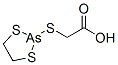 (1,3,2-ジチアルソラン-2-イルチオ)酢酸 化学構造式