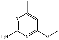 2-アミノ-4-メトキシ-6-メチルピリミジン 化学構造式