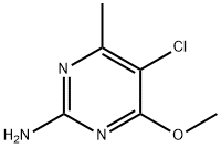 5-CHLORO-4-METHOXY-6-METHYLPYRIMIDIN-2-AMINE Structure