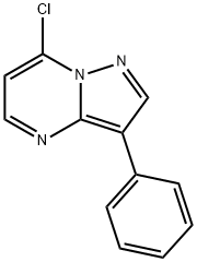 7-CHLORO-3-PHENYL-PYRAZOLO[1,5-A]PYRIMIDINE, 77493-93-7, 结构式