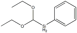 メチルジエトキシフェニルシラン 化学構造式