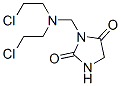 3-[[ビス(2-クロロエチル)アミノ]メチル]-2,4-イミダゾリジンジオン 化学構造式