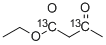 ETHYL ACETOACETATE (1,3-13C2) Structure