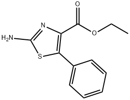 2-アミノ-5-フェニル-1,3-チアゾール-4-カルボン酸エチル HYDROCHLORIDE 化学構造式