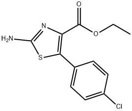 2-氨基-5-(4-氯苯基)噻唑-4-甲酸乙酯, 77505-89-6, 结构式