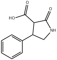 2-氧代-4-苯吡咯烷-3-羧酸 结构式