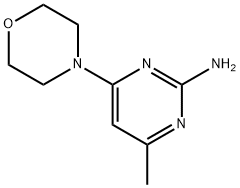 2-氨基-4-吗啉基-6-甲基嘧啶 结构式