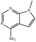 7-メチル-7H-ピロロ[2,3-D]ピリミジン-4-アミン 化学構造式