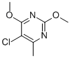 5-CHLORO-2,4-DIMETHOXY-6-METHYLPYRIMIDINE Struktur