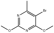 5-BROMO-2,4-DIMETHOXY-6-METHYLPYRIMIDINE 结构式