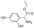 Benzeneacetic acid, alpha-amino-2,4-dihydroxy-, ethyl ester (9CI) Struktur