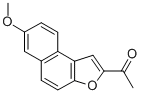 Ethanone, 1-(7-methoxynaphtho(2,1-b)furan-2-yl)- 结构式