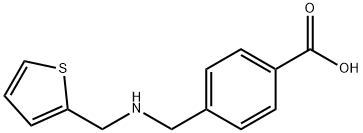 4-{[(2-チエニルメチル)アミノ]メチル}安息香酸 HYDROCHLORIDE 化学構造式