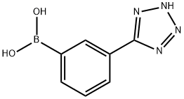 3-(テトラゾール-5-イル)フェニルボロン酸 化学構造式