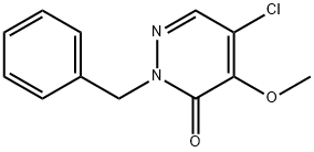 2-BENZYL-5-CHLORO-4-METHOXY-3(2H)-PYRIDAZINONE Struktur
