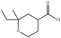 2H-Pyran-4-carbonylchloride,2-ethyltetrahydro-2-methyl-(9CI) 结构式