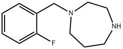 1-(2-氟苄基)高哌嗪 结构式