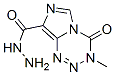 Imidazo[5,1-d]-1,2,3,5-tetrazine-8-carboxylic acid, 3,4-dihydro-3-methyl-4-oxo-, hydrazide (9CI) Structure