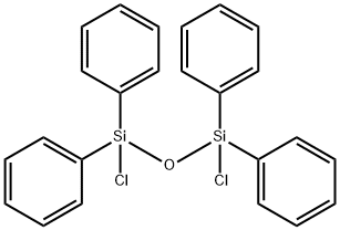 1,1,3,3-テトラフェニル-1,3-ジクロロプロパンジシロキサン 化学構造式