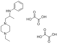 N-(1-Methyl-2-(4-ethylpiperazino)ethyl)aniline dioxalate Structure