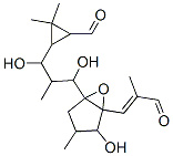 3-[1,2-Epoxy-2-[3-(2-formyl-3,3-dimethylcyclopropyl)-1,3-dihydroxy-2-methylpropyl]-5-hydroxy-4-methylcyclopentane-1-yl]-2-methylpropenal 结构式