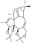 インゲノール-3,4:5,20-ジアセトニド 化学構造式