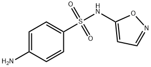 N-(异恶唑-5-基)氨基苯磺酰胺,7758-79-4,结构式