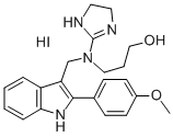 1-프로판올,3-(N-(2-이미다졸린-2-일)-N-(2-(p-메톡시페닐)-3-인돌릴메틸)아미노)-,요오드화수소