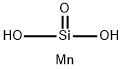 メタけい酸マンガン(II) 化学構造式
