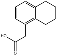 2-tetralin-1-ylacetic acid Struktur