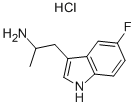 5-FLUORO-ALPHA-METHYLTRYPTAMINE HYDROCHLORIDE Structure