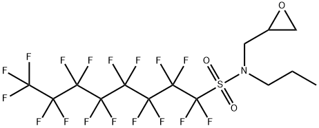 N-正丙基-N-(2,3-环氧丙基)全氟辛基磺酰胺 结构式