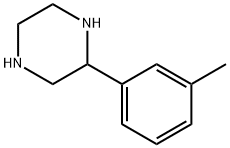 2-(间甲苯)哌嗪 结构式