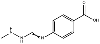 Benzoic acid, 4-[[(2-methylhydrazino)methylene]amino]- (9CI) Struktur