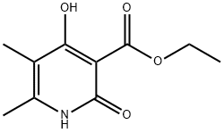 3-PYRIDINECARBOXYLIC ACID,1,2-DIHYDRO-4-HYDROXY-5,6-DIMETHYL-2-OXO-,ETHYL ESTER, 77629-51-7, 结构式