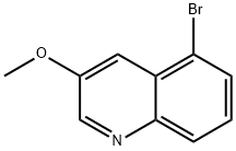 5-ブロモ-3-メトキシキノリン 化学構造式