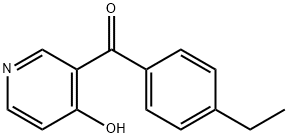 Methanone, (4-ethylphenyl)(4-hydroxy-3-pyridinyl)- (9CI) 结构式