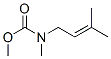 Carbamic acid, methyl(3-methyl-2-butenyl)-, methyl ester (9CI) Struktur