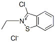 3-chloro-2-ethyl-1,2-benzisothiazolium chloride,7765-82-4,结构式