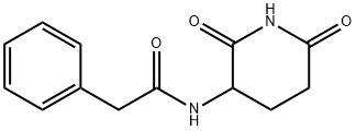 3-苯基乙酰氨基-2,6-哌啶二酮 结构式
