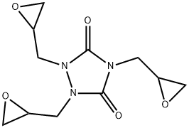 1,2,4-トリグリシジル-1H-1,2,4-トリアゾール-3,5(2H,4H)-ジオン 化学構造式