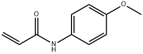 N-(4-メトキシフェニル)プロペンアミド 化学構造式
