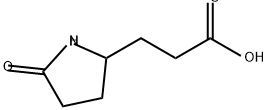 5-Oxo-2-pyrrolidinepropanoic acid Struktur