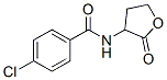 p-Chloro-N-(2-oxotetrahydrofuran-3-yl)benzamide Struktur