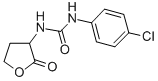1-(p-Chlorophenyl)-3-(2-oxotetrahydro-3-furyl)urea Struktur