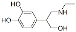 1,2-Benzenediol, 4-[2-(ethylamino)-1-(hydroxymethyl)ethyl]- (9CI) Structure