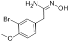 BENZENEETHANIMIDAMIDE, 3-BROMO-N-HYDROXY-4-METHOXY Structure