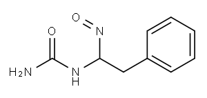 1-ニトロソ-1-フェネチル尿素 化学構造式